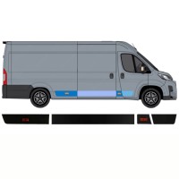 Prydnads skyddslister set för Toyota Proace Max 2024- / Höger / 15894
