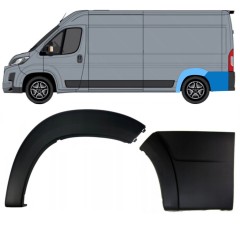 Prydnadslist skyddslist sidovägg bak för Toyota Proace Max 2024- / Vänster 15910