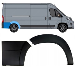 Prydnadslist skyddslist sidovägg bak för Toyota Proace Max 2024- / Höger 15911