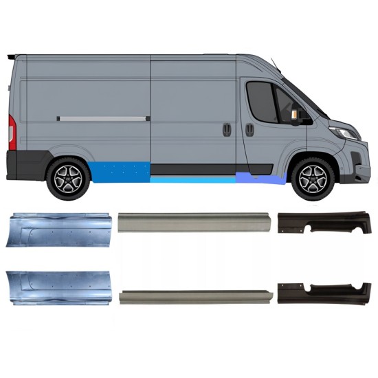 Tröskelplåt reparationspanel för Toyota Proace Max 2024- / Vänster+Höger / Set 16708