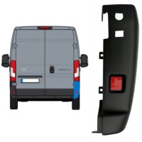 Bak hörn stötfångare 180 grader för Toyota Proace Max 2024- / Höger 16038