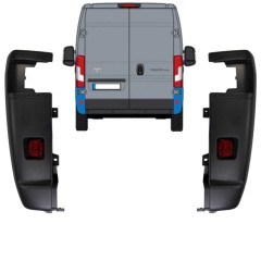 Bak hörn stötfångare 270 grader för Toyota Proace Max 2024- / Vänster+Höger / Set 15930