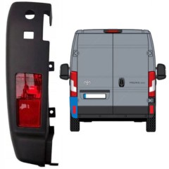 Bak hörn stötfångare med lampa för Toyota Proace Max 2024- / Vänster 15936