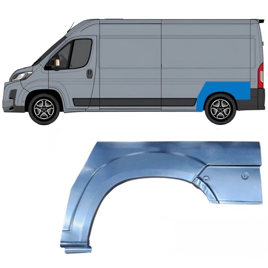Sidovägg hjulhuskant för Toyota Proace Max 2024- / Vänster 16690