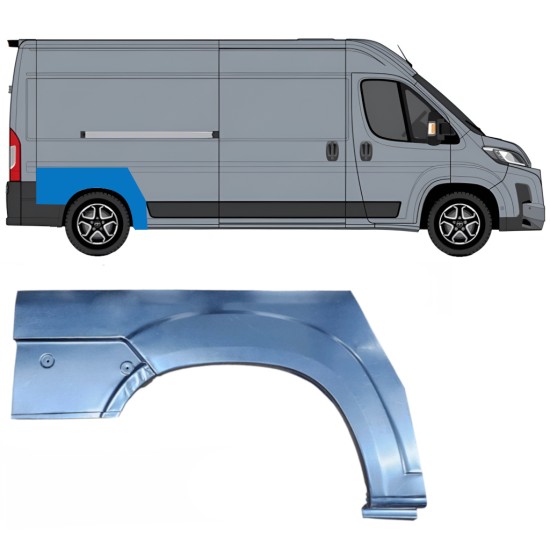 Sidovägg hjulhuskant för Toyota Proace Max 2024- / Höger 16689