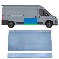Inre + yttre skjutdörr reparationspanel för Toyota Proace Max 2024- / Höger 16677