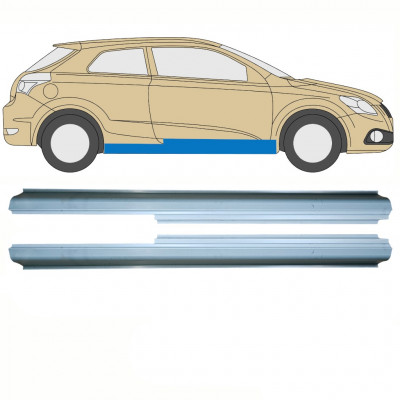 Tröskelplåt reparationspanel för Kia Pro Ceed 2006-2012 / Vänster+Höger / Set 10822