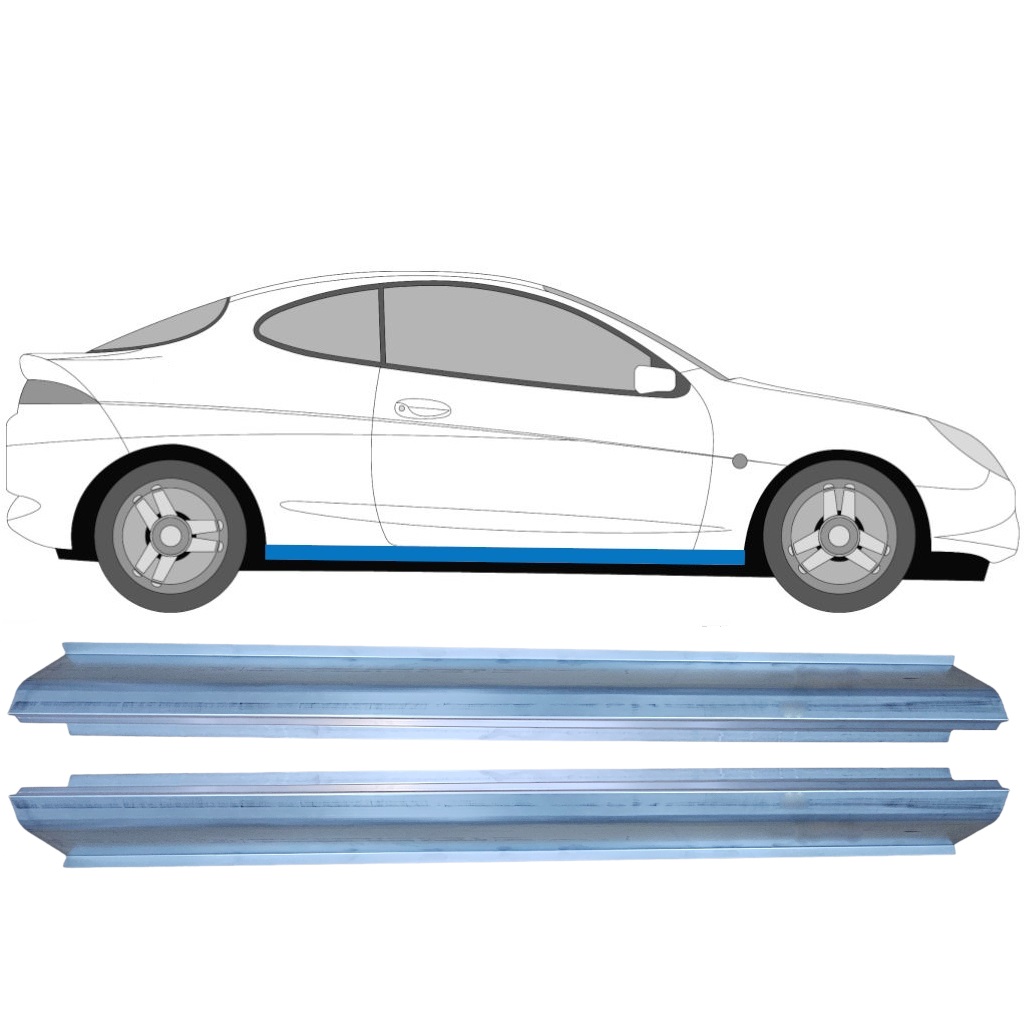 Tröskelplåt Reparationspanel För Ford Puma 1997-2002 / Vänster+Höger / Set 9186