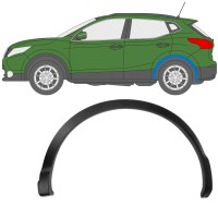 Prydnadslist stänkskärm list för Nissan Qashqai 2013-2021 / Vänster 11780