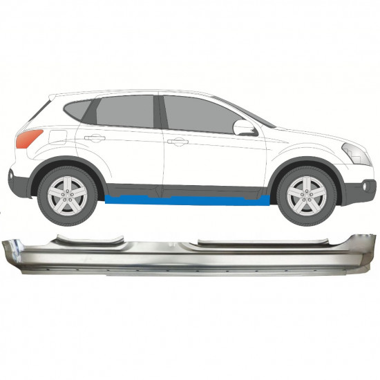 NISSAN QASHQAI 2007-2013 TRÖSKELPLÅT TILL / HÖGER