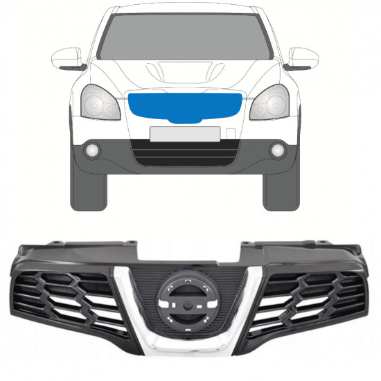 NISSAN QASHQAI 2010-2013 GRILL