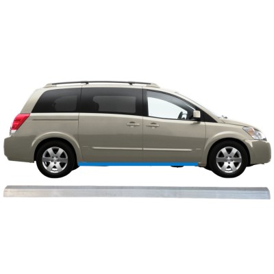 Nedre tröskelplåt reparationspanel för Nissan Quest 2003-2009 / Vänster = Höger (symmetrisk) 15104