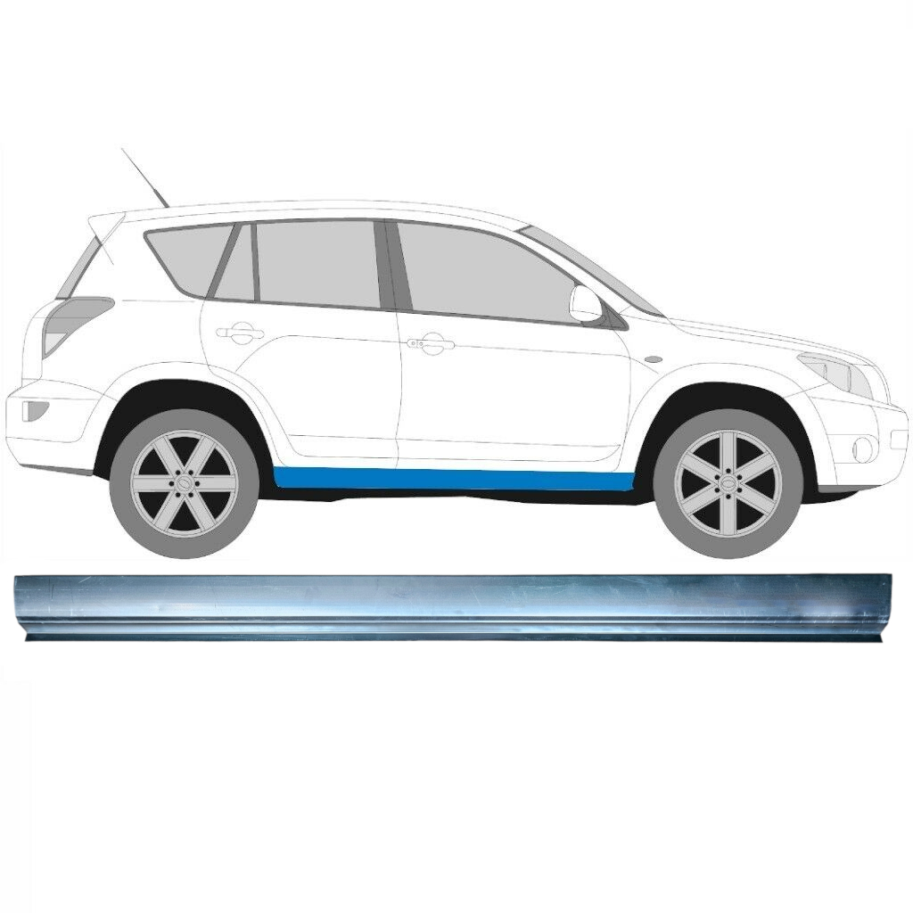 Tröskelplåt Reparationspanel För Toyota Rav4 2006-2013 / Vänster = Höger (Symmetrisk) 9361