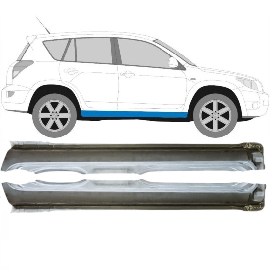 Tröskelplåt för Toyota Rav4 2006-2013 / Vänster+Höger / Set 14752