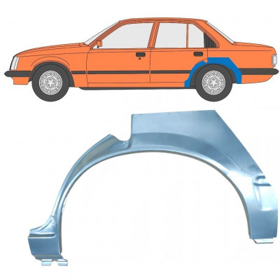 Sidovägg hjulhuskant för Opel Rekord E 1982-1986 / Vänster 8079