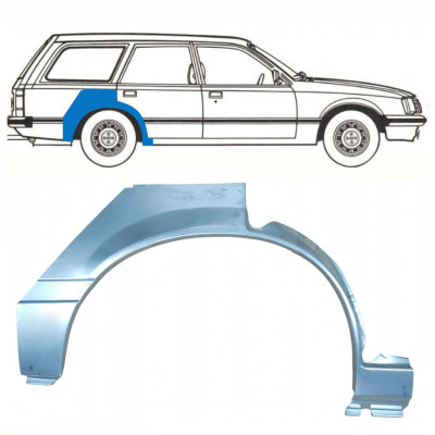 Sidovägg hjulhuskant för Opel Rekord E 1977-1986 / Höger / COMBI /  10786