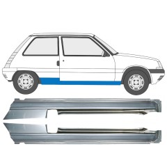 Tröskelplåt för Renault 5 1984-1996 / Vänster+Höger / Set 9706