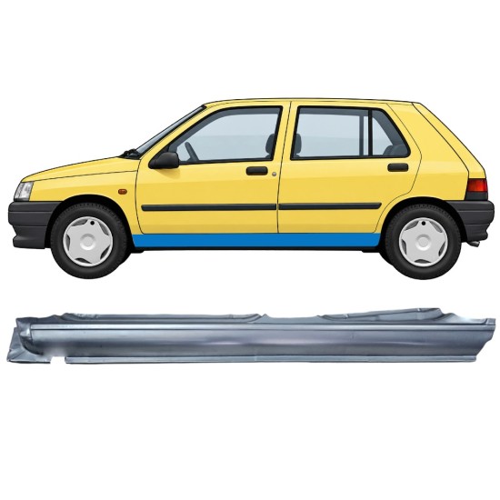 Tröskelplåt för Renault Clio I 1990-1998 / Vänster 11013