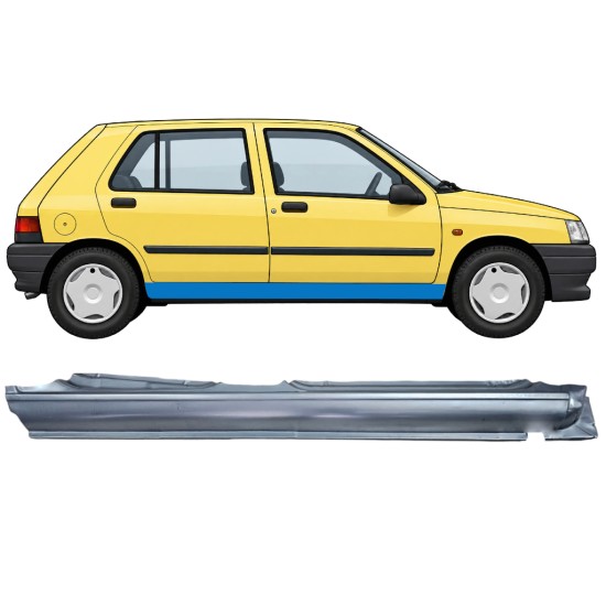 Tröskelplåt för Renault Clio I 1990-1998 / Höger 11012