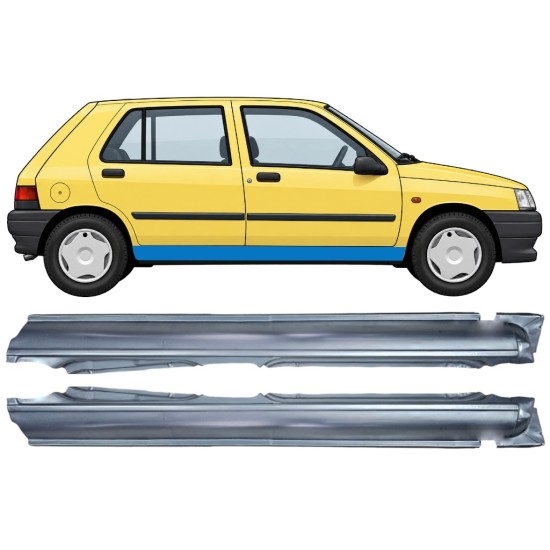 Tröskelplåt för Renault Clio I 1990-1998 / Vänster+Höger / Set 11014