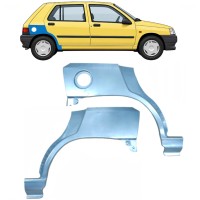 Sidovägg hjulhuskant för Renault Clio I 1990-1998 / Vänster+Höger / Set 9849