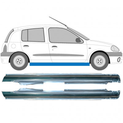 Tröskelplåt reparationspanel för Renault Clio 1998-2012 / Vänster+Höger / Set 10052