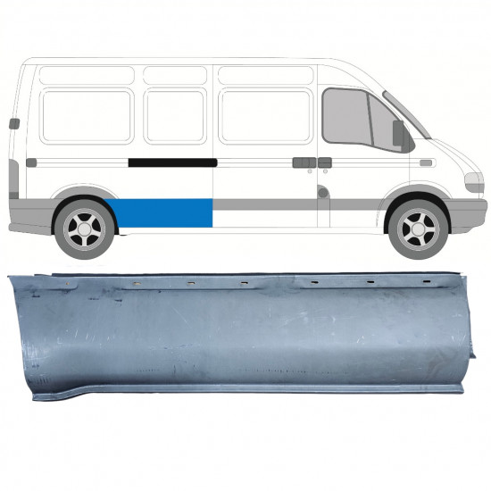 Reparation av sidopanel för Opel Movano / R Master 1998-2010 / LWB / Höger 7371