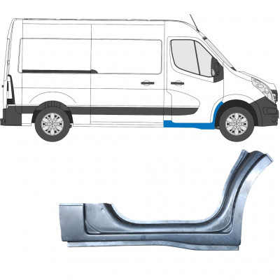 OPEL MOVANO / R MASTER 2010- 1/3 FRÄMRE TRÖSKEL / HÖGER