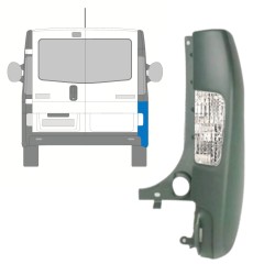 Bak hörn stötfångare med lampa för Opel Vivaro 2001-2014 / Höger 15312