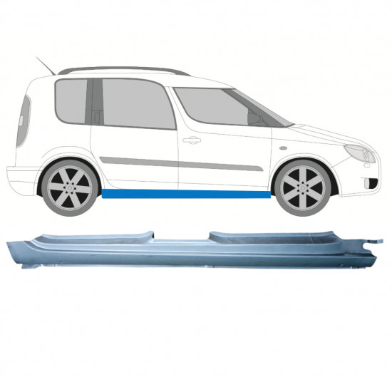 Tröskelplåt för Skoda Roomster Praktik 2006-2015 / Höger 12889