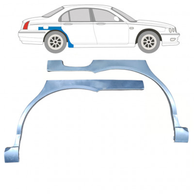 Sidovägg hjulhuskant för Rover 75 MG ZT 1999-2005 / Vänster+Höger / Set 9200