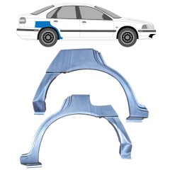 Sidovägg hjulhuskant för Volvo S40 V40 1995-2004 / Vänster+Höger / Set 9193