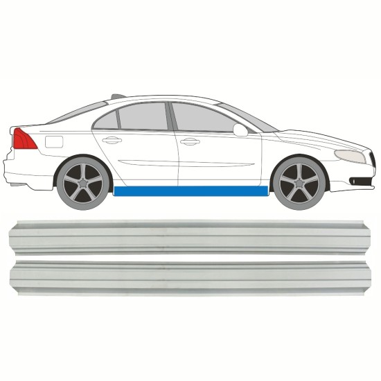 Tröskelplåt reparationspanel för Volvo S80 2006-2016 / Vänster = Höger (symmetrisk) / Set 10250