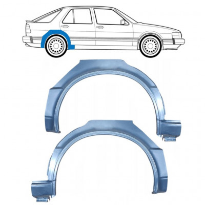 Sidovägg hjulhuskant för Saab 9000 1985-1998 / Vänster+Höger / Set 10594