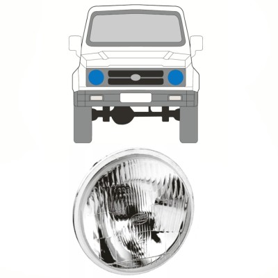 Huvudstrålkastare för Suzuki Samurai 1981- / Vänster = Höger (symmetrisk) 15858