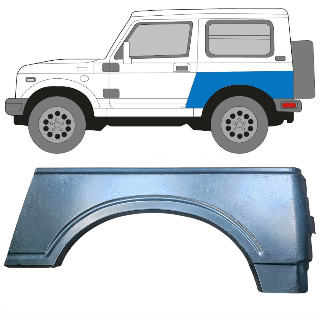 Sidovägg Hjulhuskant För Suzuki Samurai 1981-2004 / Vänster 10815