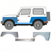 Reparationspanel för tröskel + fram + bak stänkskärm för Suzuki Samurai 1981-2004 / Vänster 11180