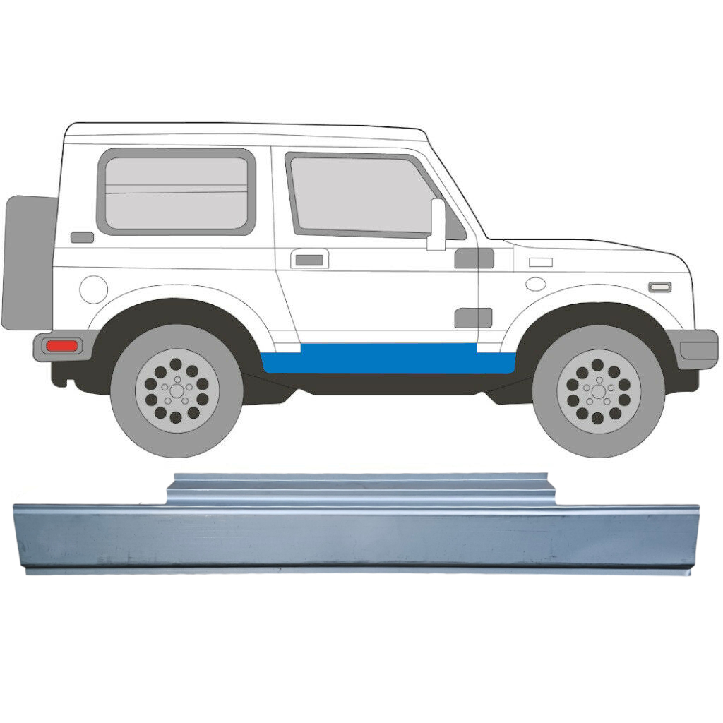 Tröskelplåt Reparationspanel För Suzuki Samurai 1981-1998 / Vänster = Höger (Symmetrisk) 5050