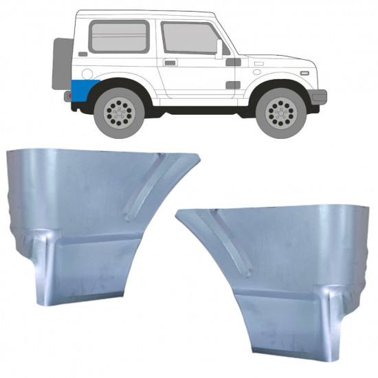 Bak hörn reparationspanel för Suzuki Samurai 1981-2004  / Set 10614