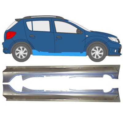 Tröskelplåt för Dacia Sandero 2012-2020 / Vänster+Höger / Set 14845