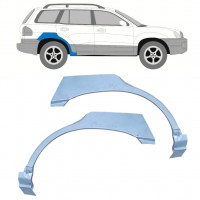 Sidovägg hjulhuskant för Hyundai Santa Fe 2001-2006 / Vänster+Höger / Set 10477