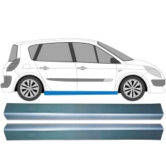 Tröskelplåt reparationspanel för Renault Scenic II 2003-2009 / Vänster+Höger / Set 9259