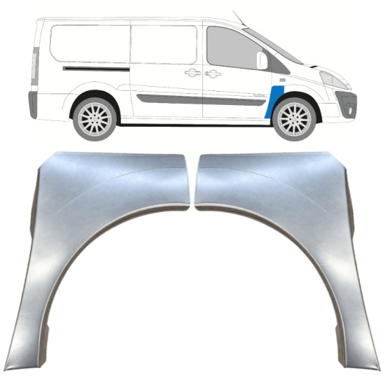 Reparationspanel till framskärm för Peugeot Expert 2007-2016 / Vänster / Höger / Vänster+Höger / Set 15233