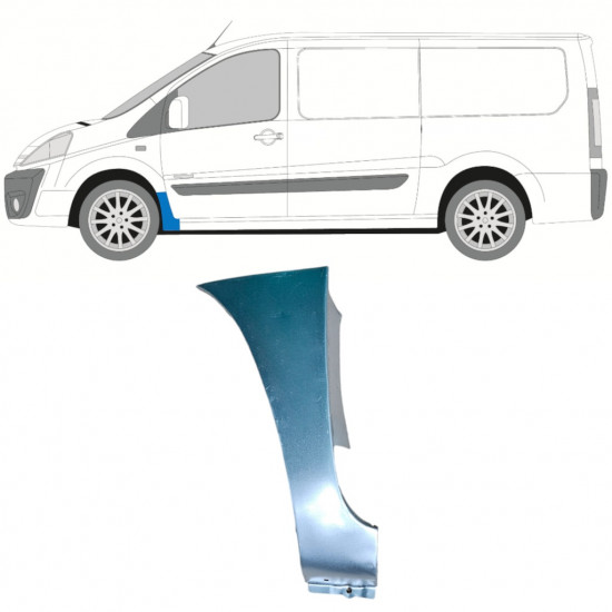 Reparationspanel till framskärm för Fiat Scudo 2007-2016 / Vänster 12898