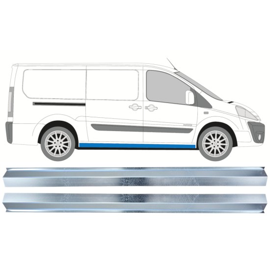 Inre tröskel reparationspanel för Fiat Scudo 2007-2016 / Vänster+Höger / Set 15985