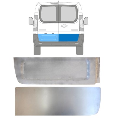 Bakdörr reparationspanel yttre för Peugeot Expert 2007-2016 / Vänster+Höger 15229
