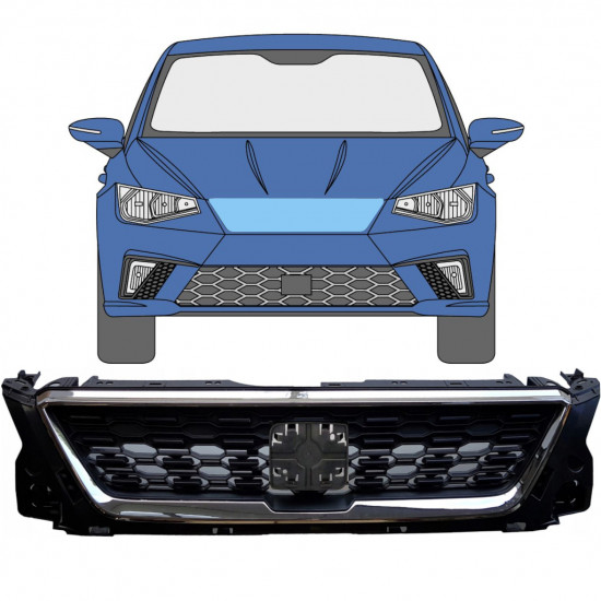 Grill för Seat Ibiza 2017- 9817