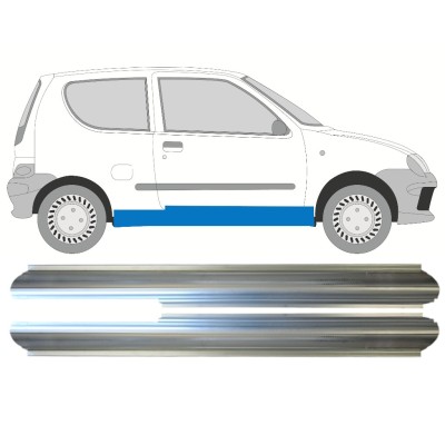 Tröskelplåt reparationspanel för Fiat Seicento 1998-2010 / Vänster+Höger / Set 14719