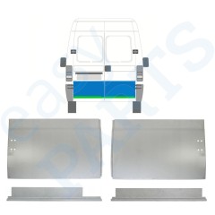 Inre + yttre bakdörr reparationspanel för Fiat Ducato 1994-2006 / Vänster+Höger / Set 9755