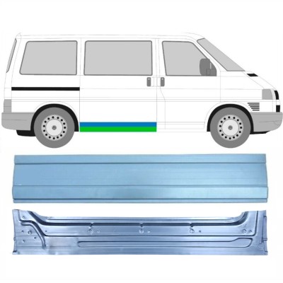 Inre + yttre skjutdörr reparationspanel för Volkswagen Transporter T4 1990-2003 / Höger / Set 16152
